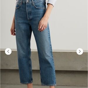AGOLDE
'90s Crop mid-rise straight-leg jeans - Size 28